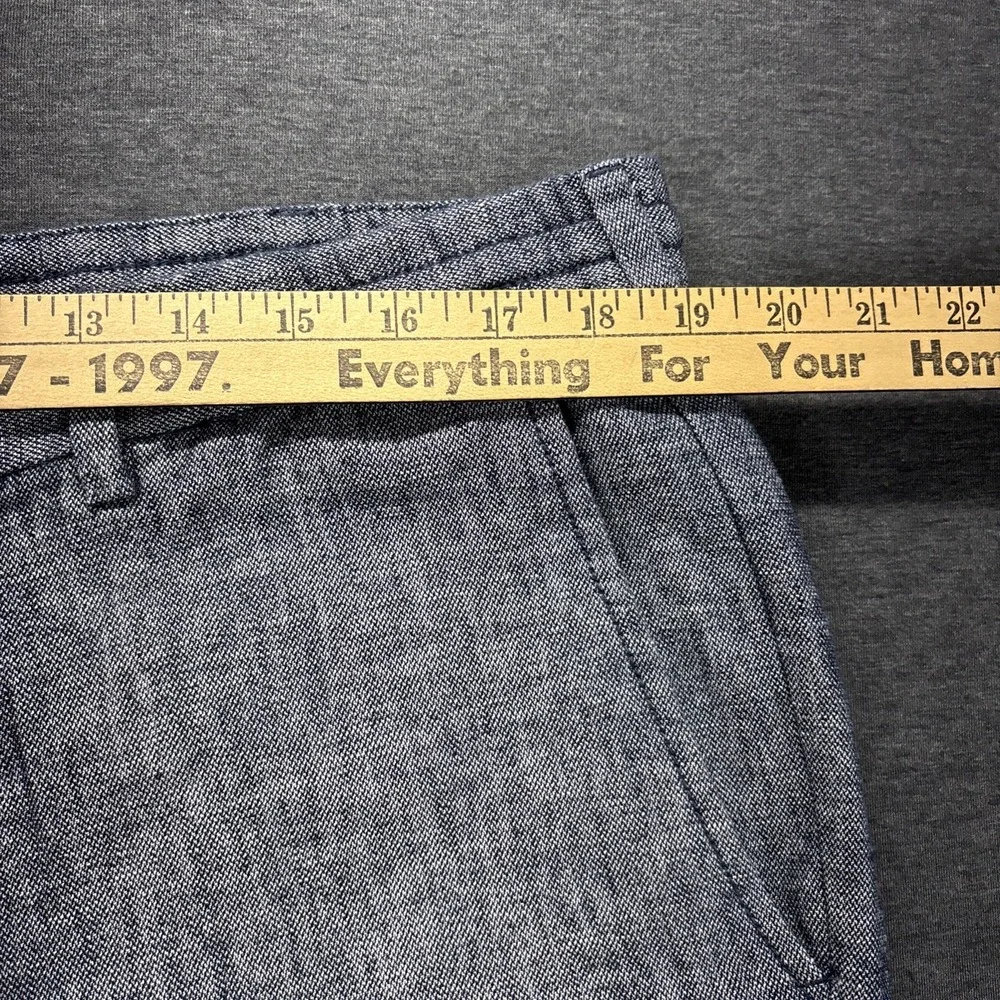 Banana Republic Mason Athletic Tapered Pants Mens 38x29 Gray Linen Blend Coastal